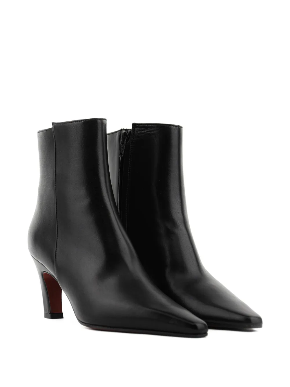 Paul Warmer 70mm Sharp pointed-toe leather boots | Ankle Boots | Image 2