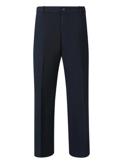 Nine In The Morning button-fastening cotton trousers