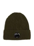 C.P. Company ribbed lens beanie hat - Green