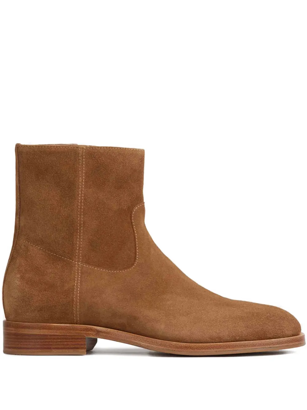 Henderson Baracco suede zip boots Brown