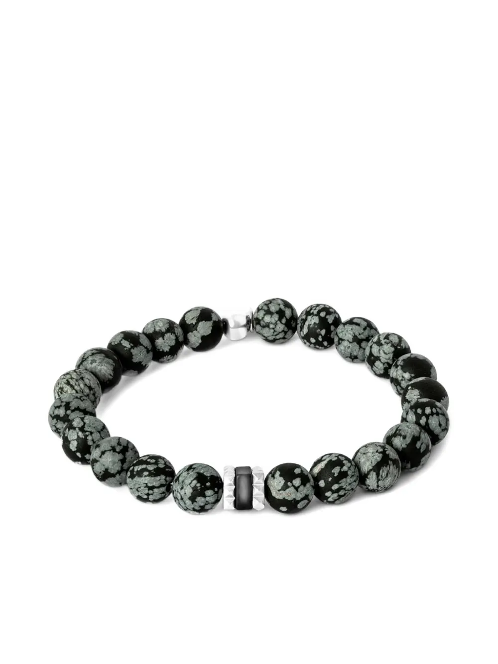 Tateossian Giza Beaded Bracelet In Green
