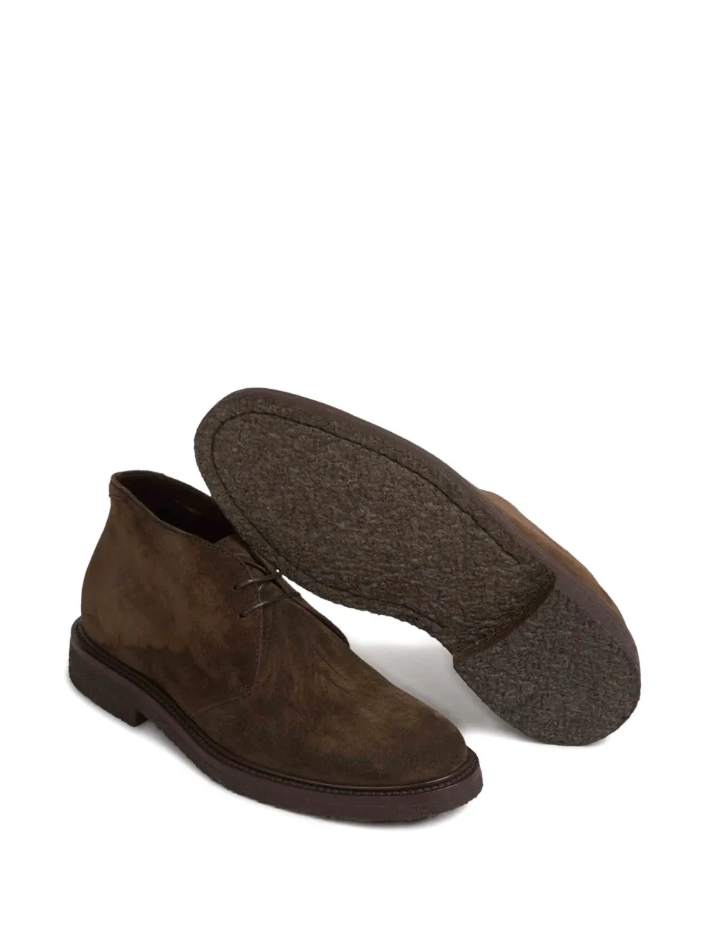 Henderson Baracco lace-up suede boots Brown