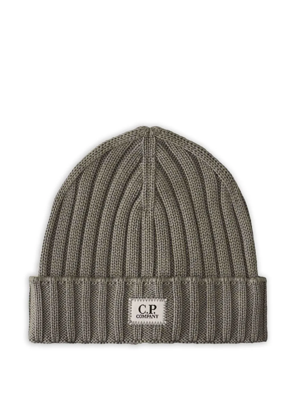 C.P. Company Gerippte Beanie | Grau | Image 1