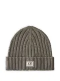 C.P. Company ribbed cotton beanie hat - Grey