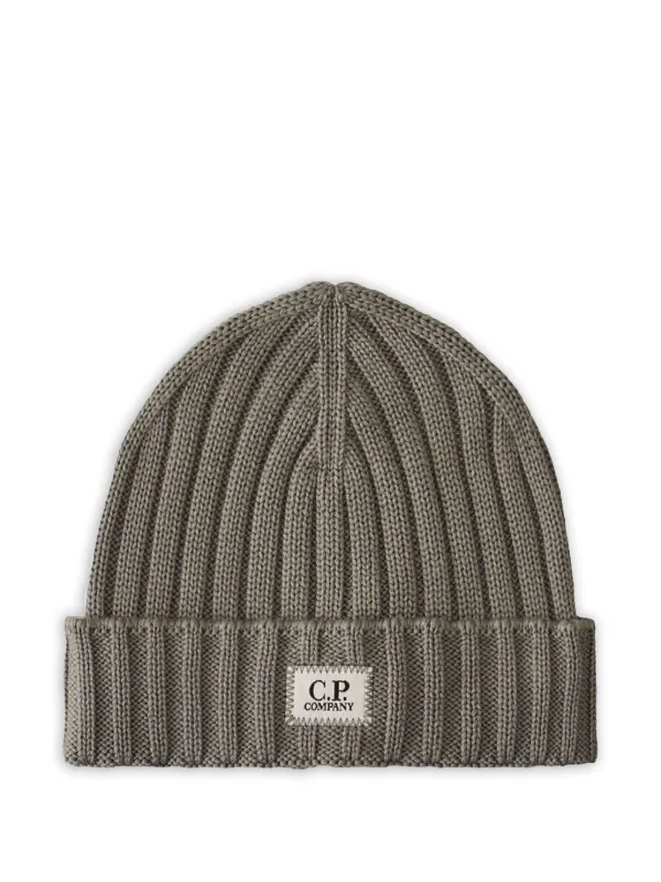 C.P. Company リブ ビーニー | グレー | FARFETCH JP