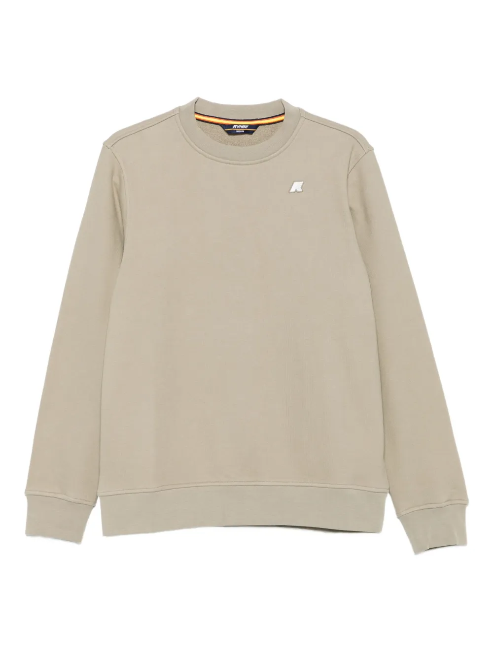 K-Way crew-neck logo-patch sweatshirt | Neutrals | Image 1