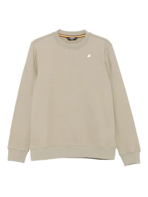 K-Way crew-neck logo-patch sweatshirt