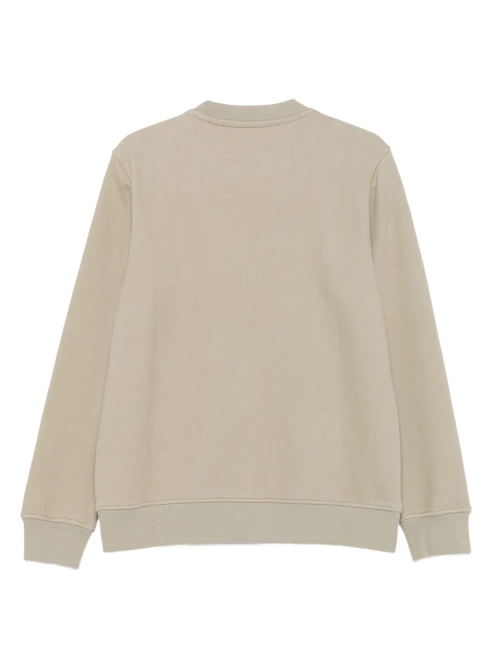 K-Way Sweater met logopatch en ronde hals - Beige