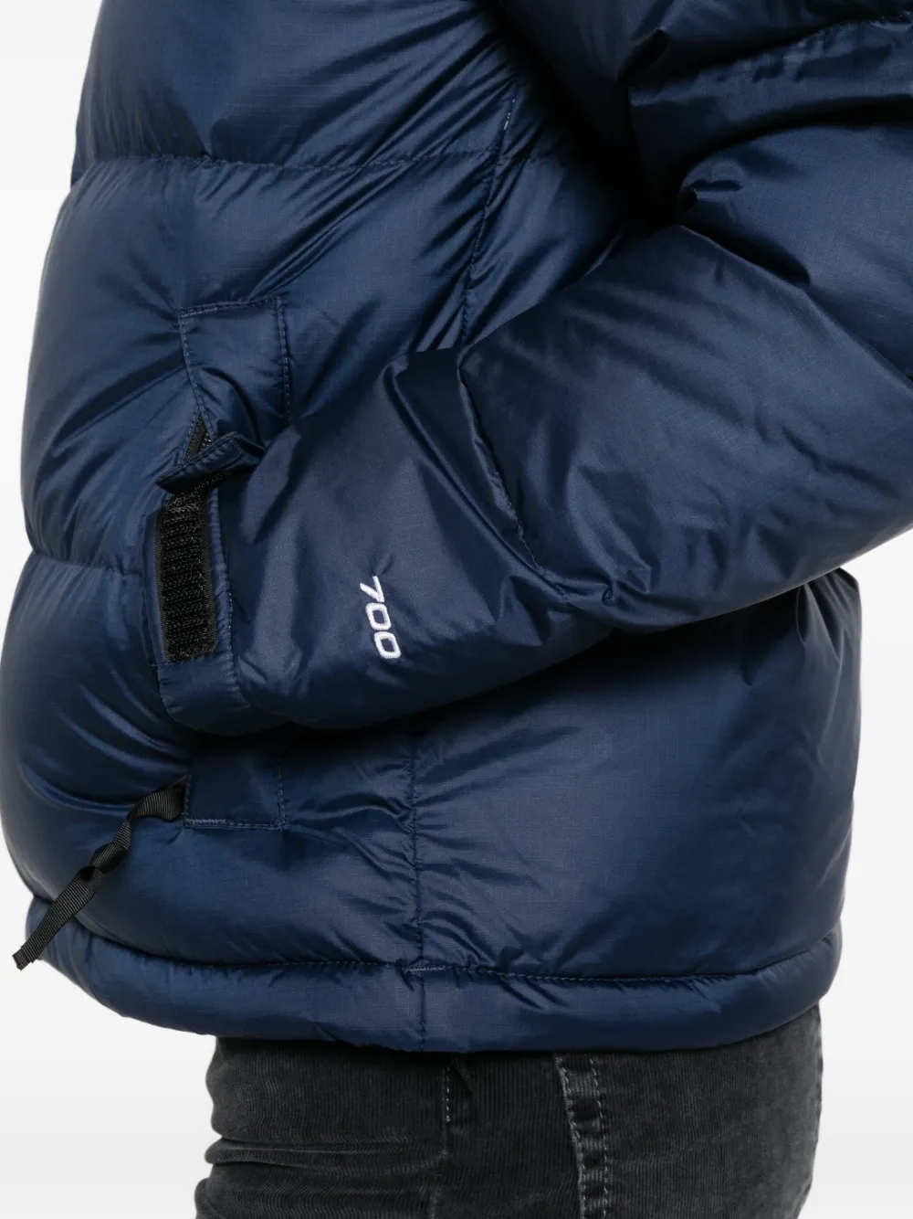 The North Face 1996 Retro Nuptse High-neck Puffer Jacket In Burgundy