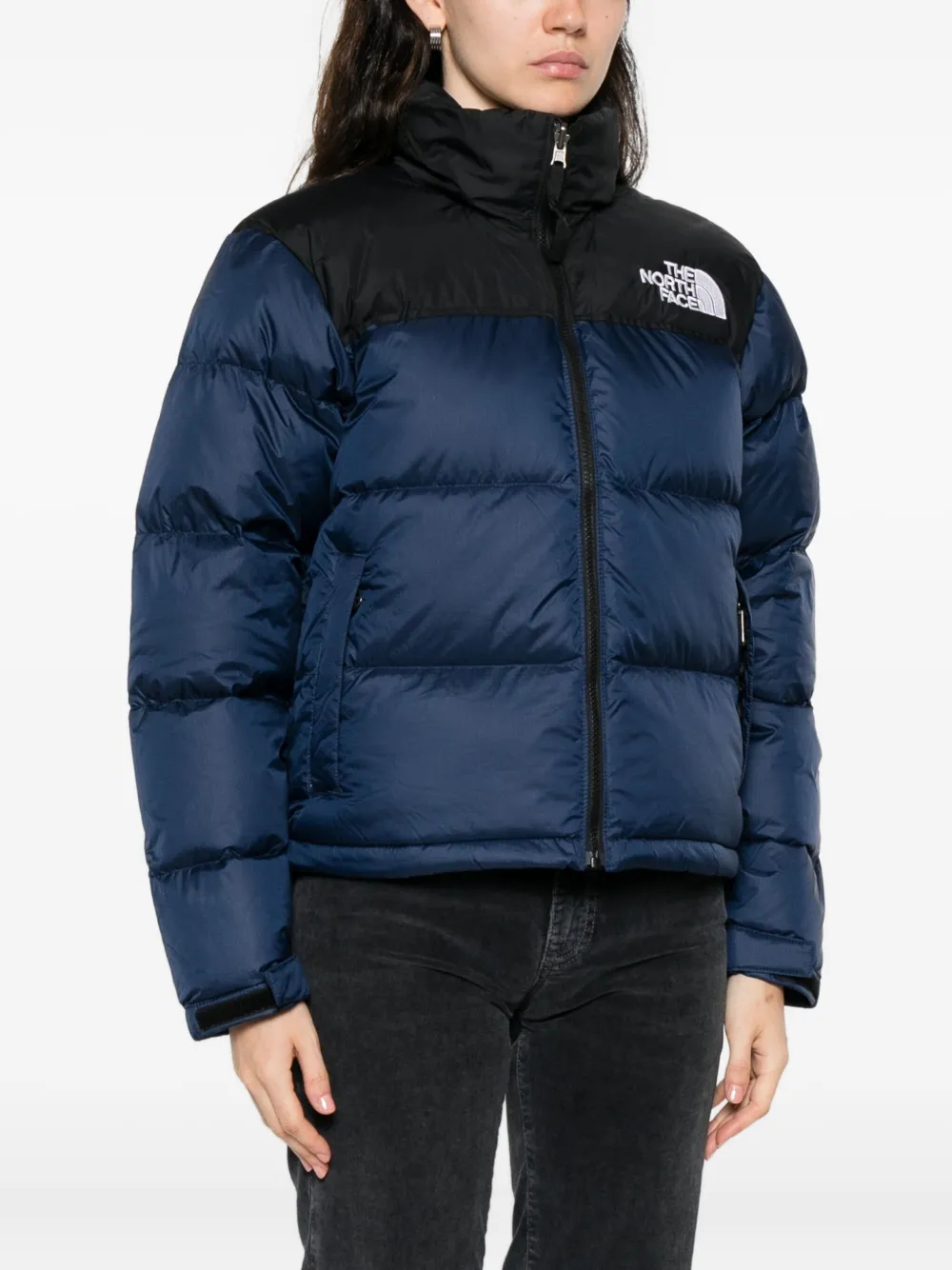 The North Face 1996 Retro Nuptse High-neck Puffer Jacket In Burgundy