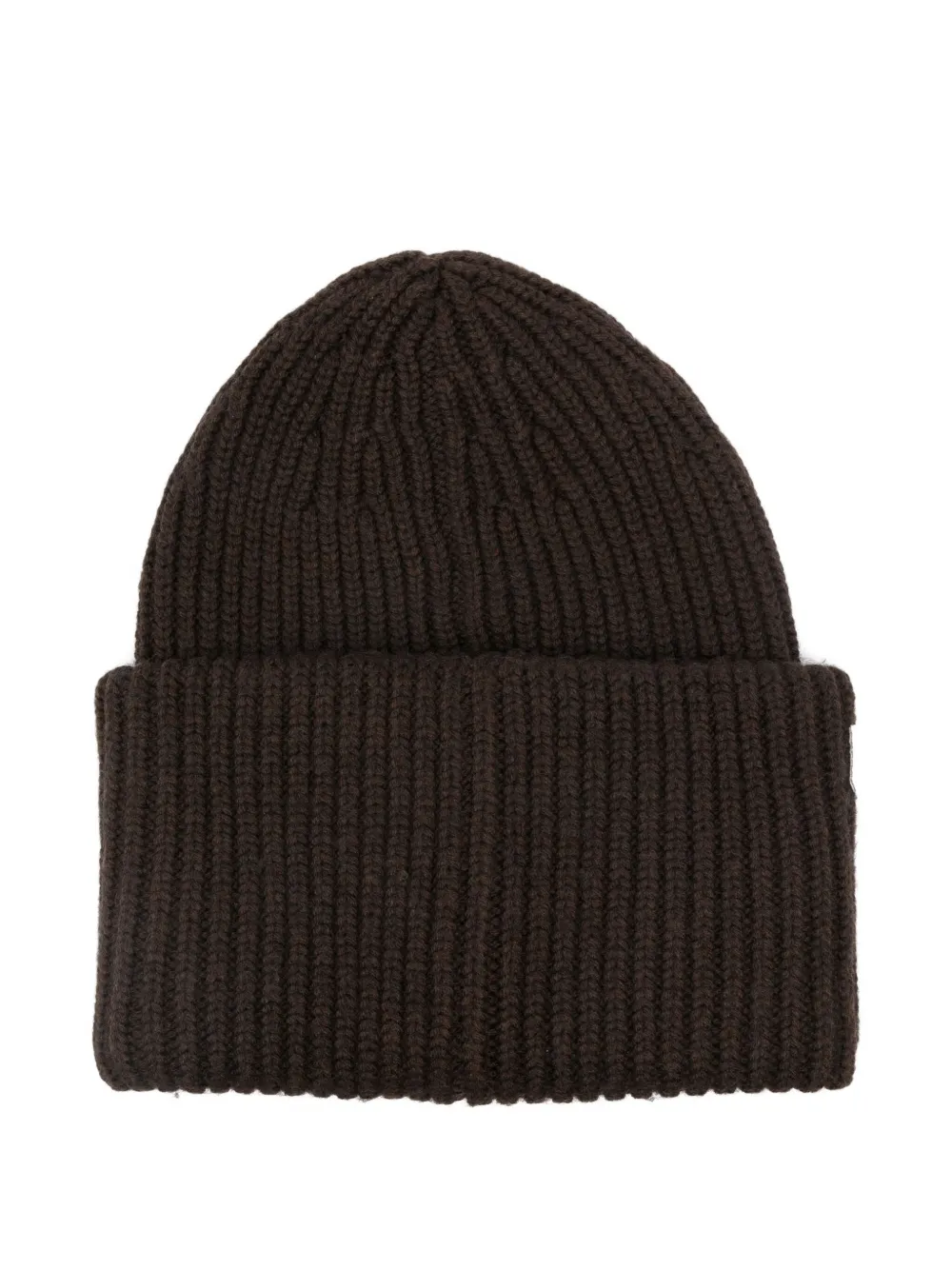 Nine In The Morning Ribbed Wool Beanie In Brown