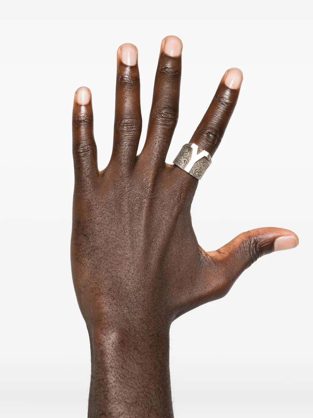 Gucci Pre-Owned anillo Y en plata de ley 2020 | Hombre | Image 2