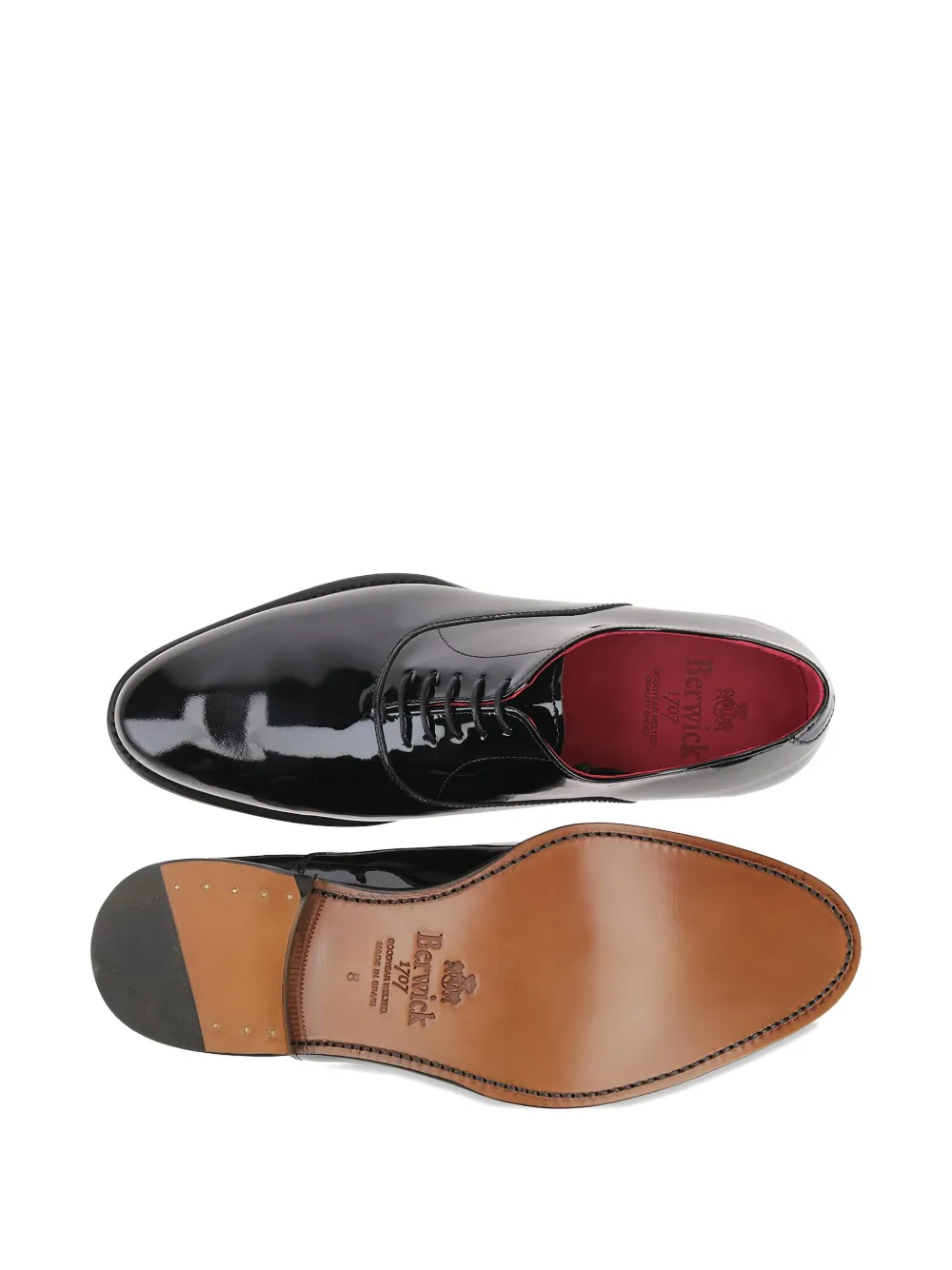 Berwick Shoes 3053-K1 Oxford veterschoenen Zwart