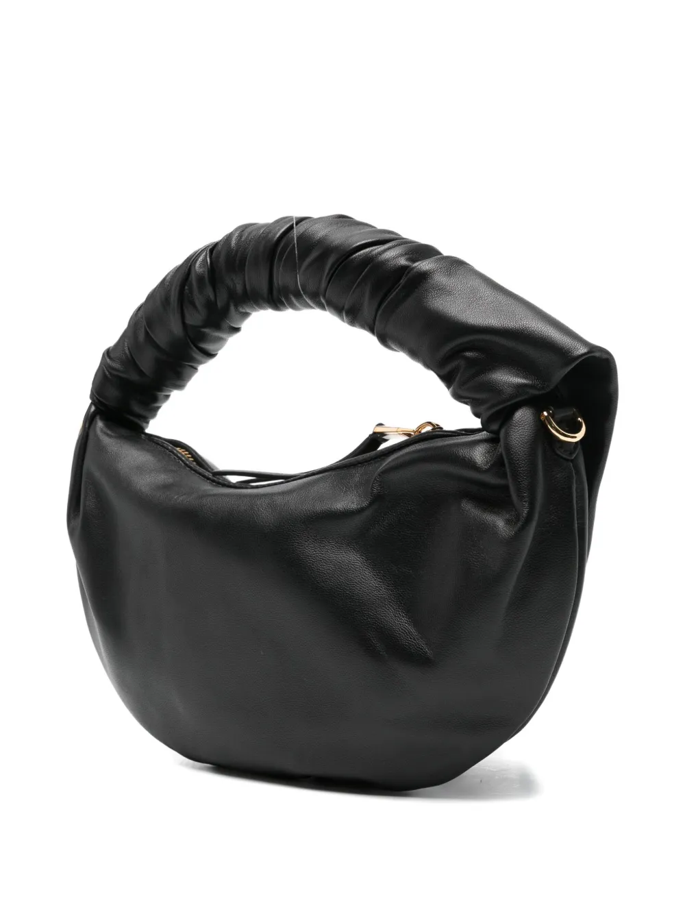 Moschino Glove-handle Leather Tote Bag In Black
