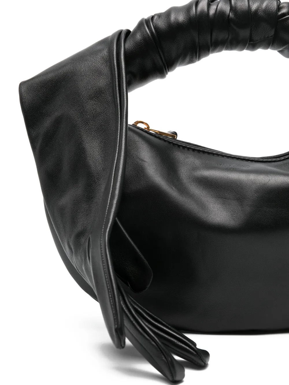 Moschino Leren shopper met handschoen handgreep Zwart