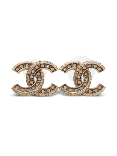 CHANEL Pre-Owned 2017 CC Mark rhinestone earrings