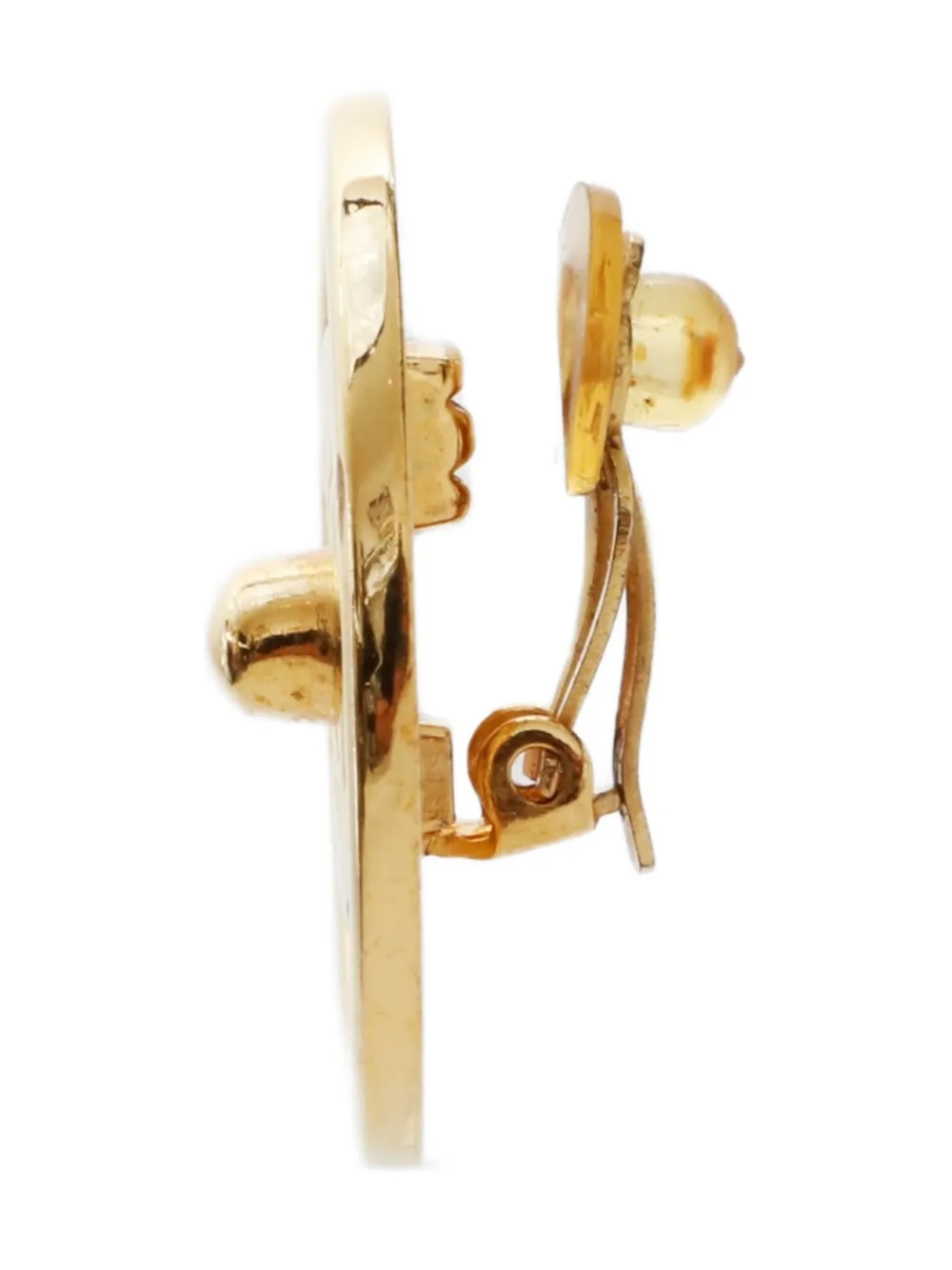 CHANEL Pre-Owned 1997 CC Mark turn lock clip-on earrings | Image 2