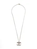 CHANEL Pre-Owned 2020 interlocking-CC pearl-embellishment necklace - Gold