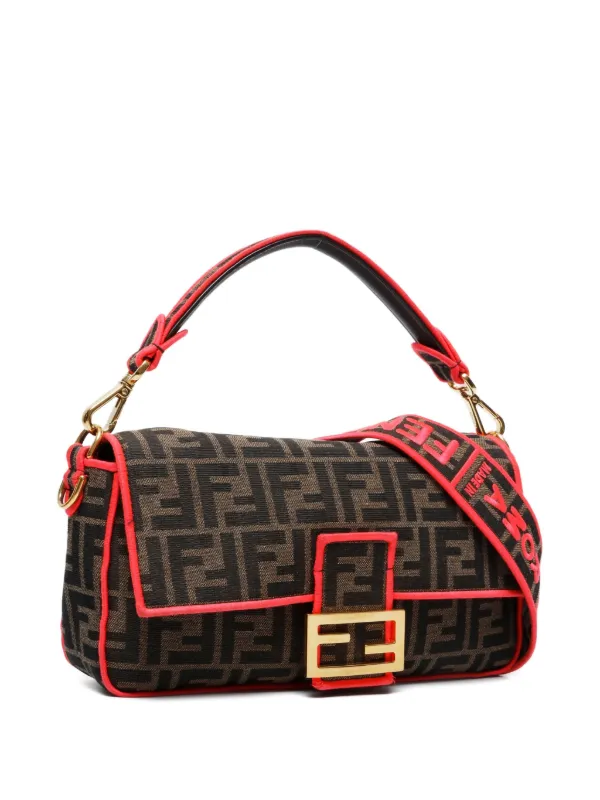 Fendi Pre-Owned 2020-2025s Zucca Mamma Baguette Shoulder Bag