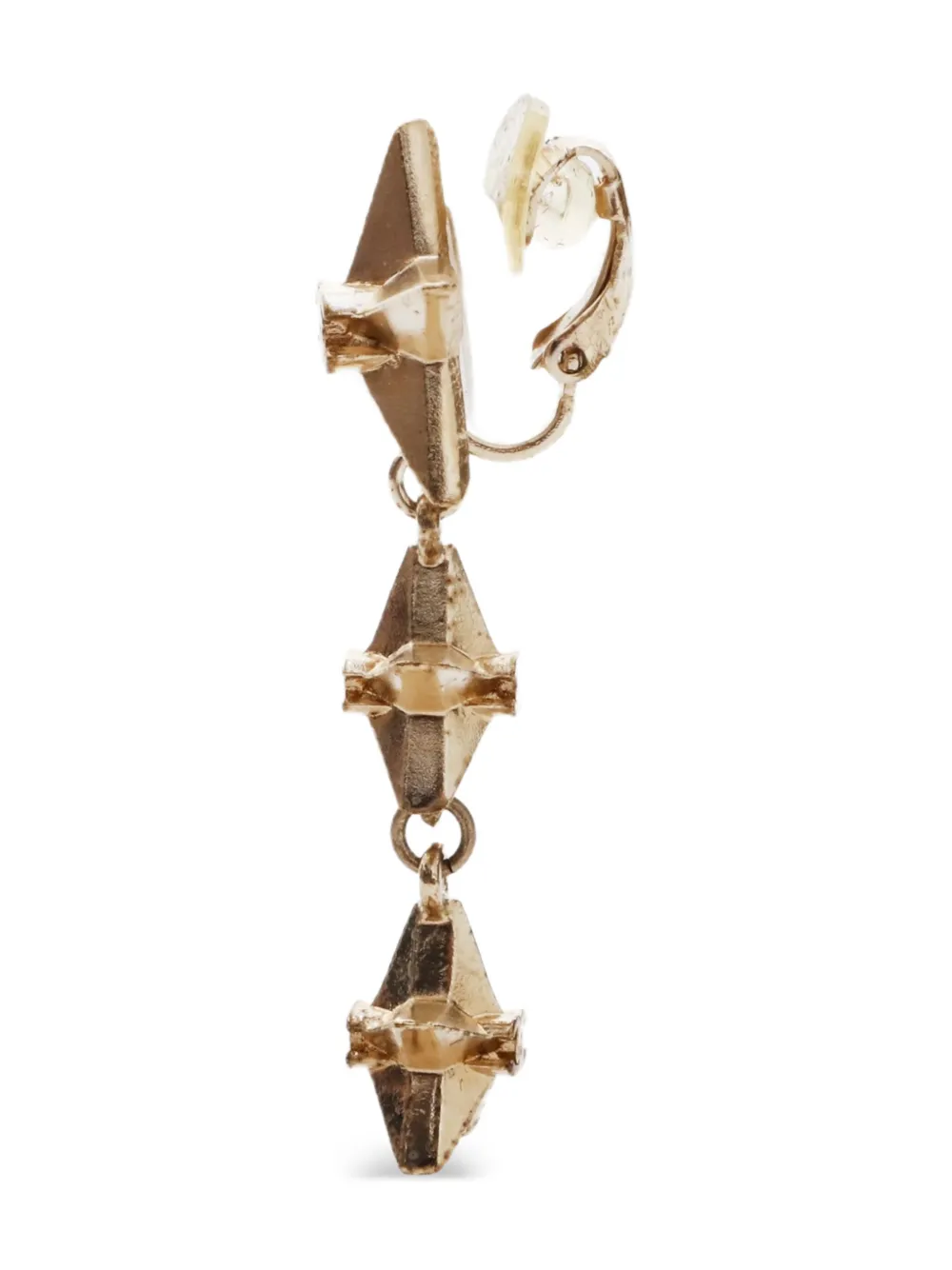 CHANEL Pre-Owned 2017 star-shaped clip-on earrings | Image 2