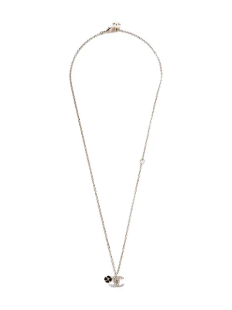 CHANEL Pre-Owned 2025 CC Mark flower necklace