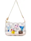 Louis Vuitton Pre-Owned 2018 Damier Azur bird-pattern shoulder bag - White
