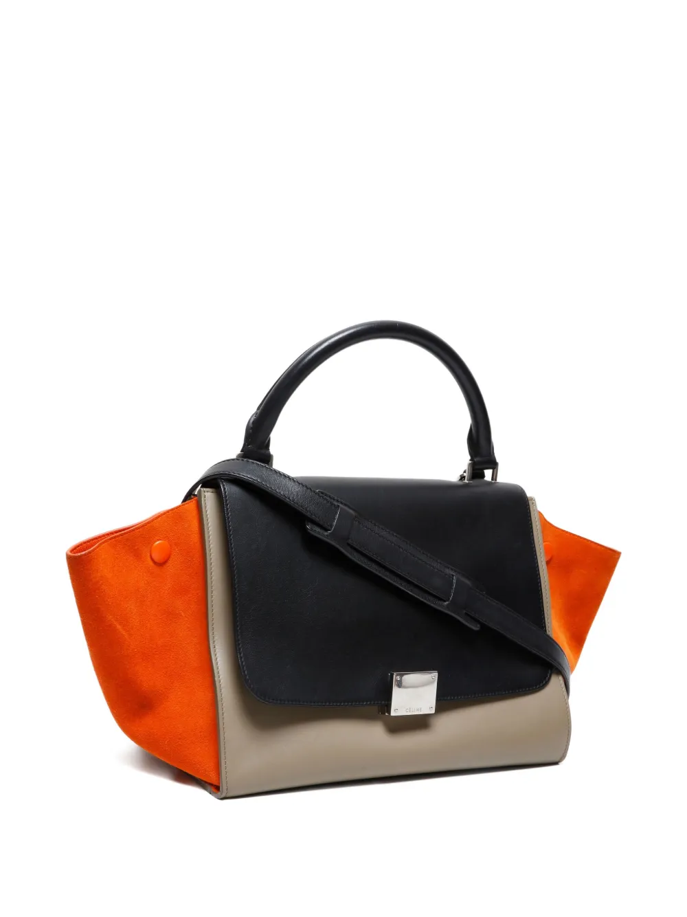 Pre-owned Celine 2000-2015s Trapeze Tote Bag In Brown