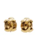CHANEL Pre-Owned 1970-1990s CC logo clip-on earrings - Gold