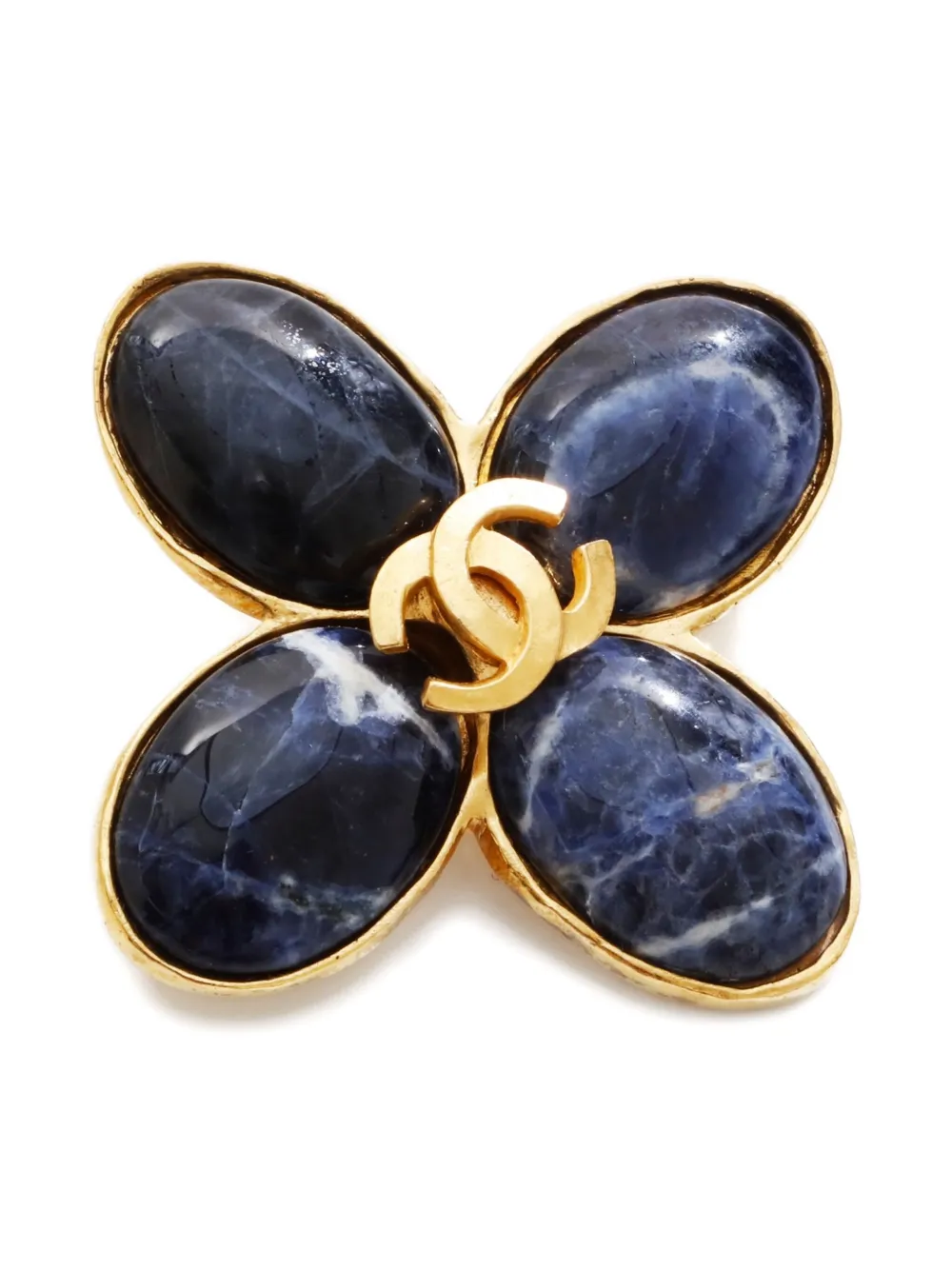 CHANEL Pre-Owned 1995 interlocking-CC brooch | Image 2