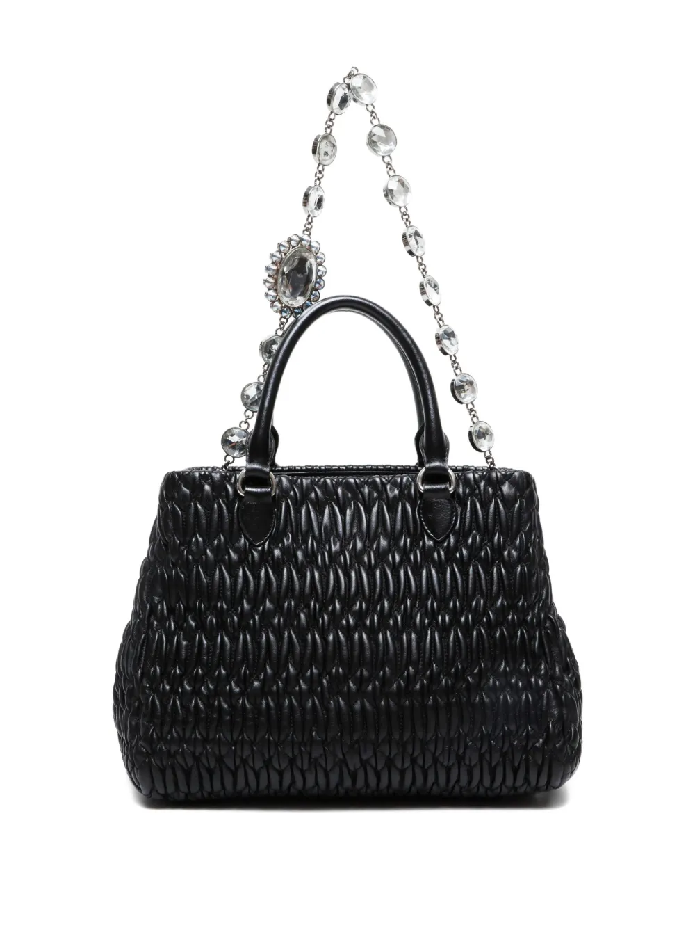 Miu Miu Pre-Owned 2010-2020s matelassé crystal tote bag | Image 2