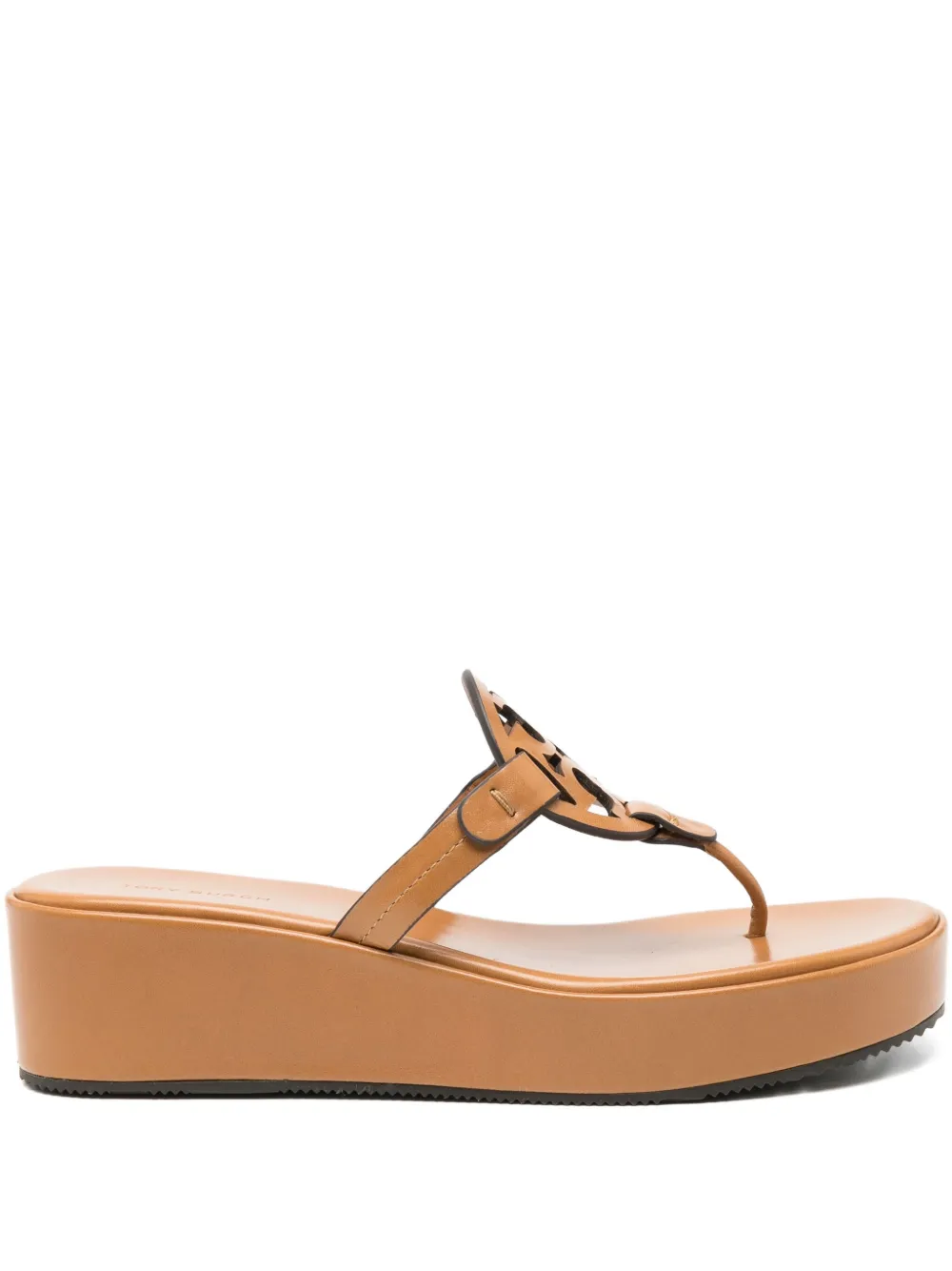 Tory Burch 25mm Miller Wedge sandals - ブラウン Tory Burch 25mm Miller Wedge sandals - ブラウン