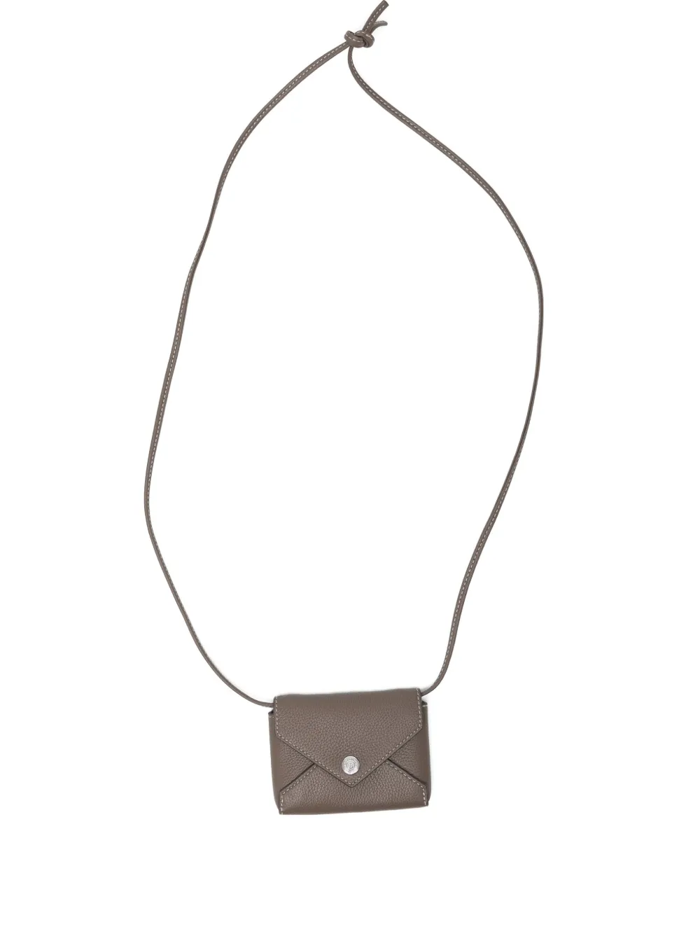 Tory Burch Lanyard Cardholder In Brown