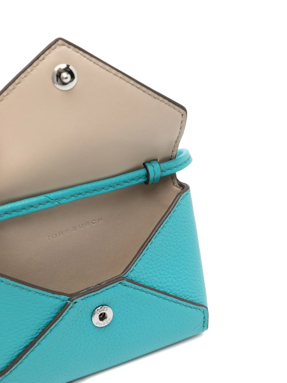 Tory Burch Lanyard Cardholder In Blue