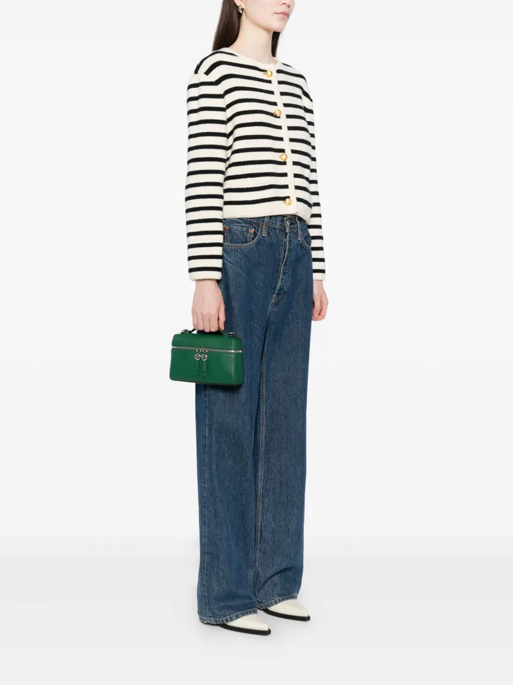 Tory Burch Slim Romy shopper Groen
