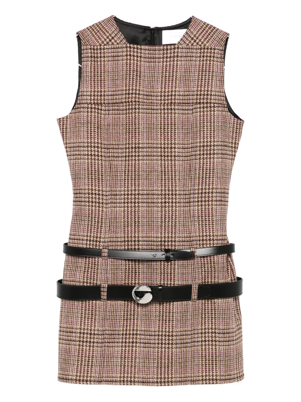 Coperni Multibelt Sleeveless Sheath Dress In Multi
