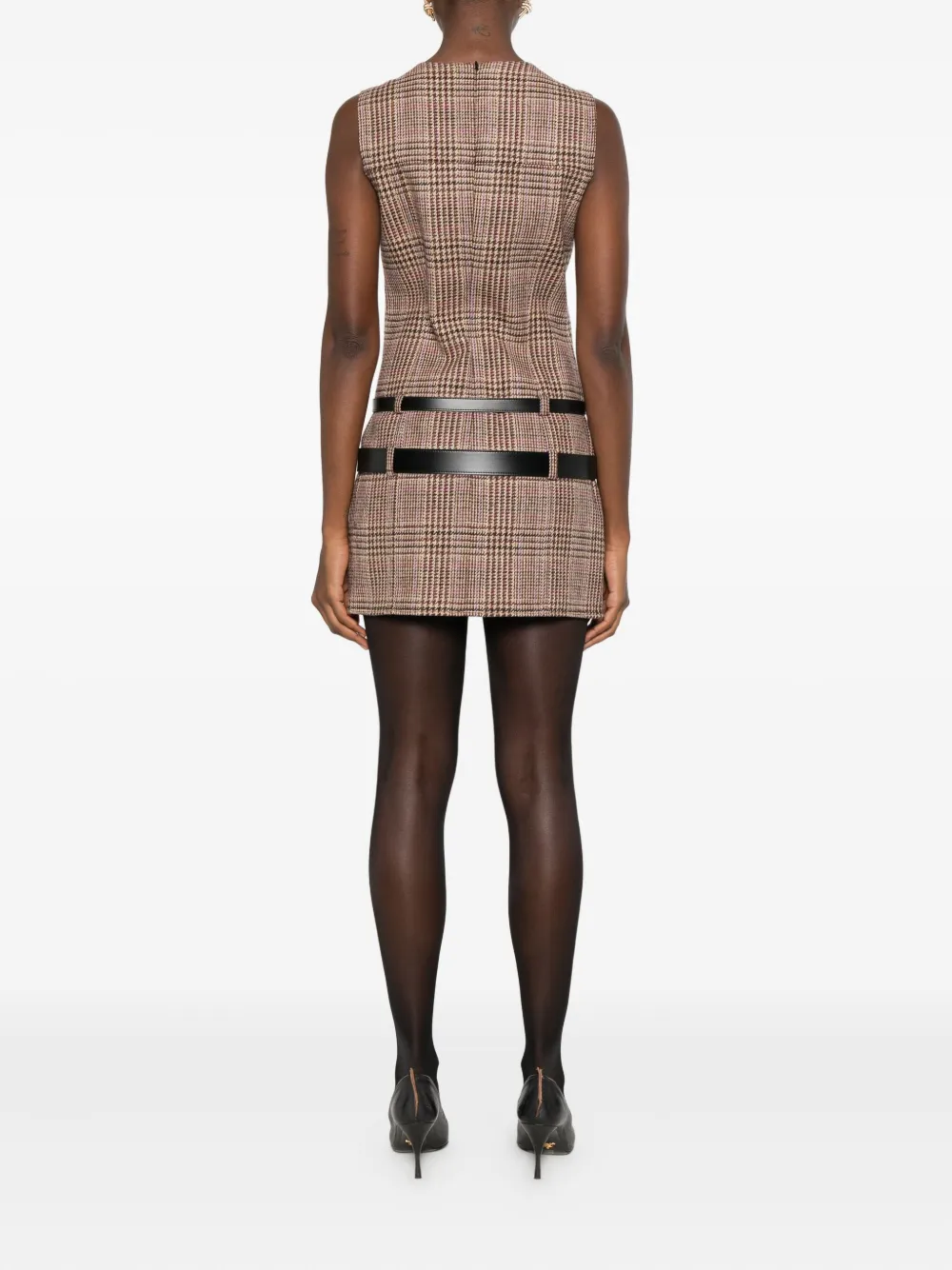 Coperni Multibelt Sleeveless Sheath Dress In Multi