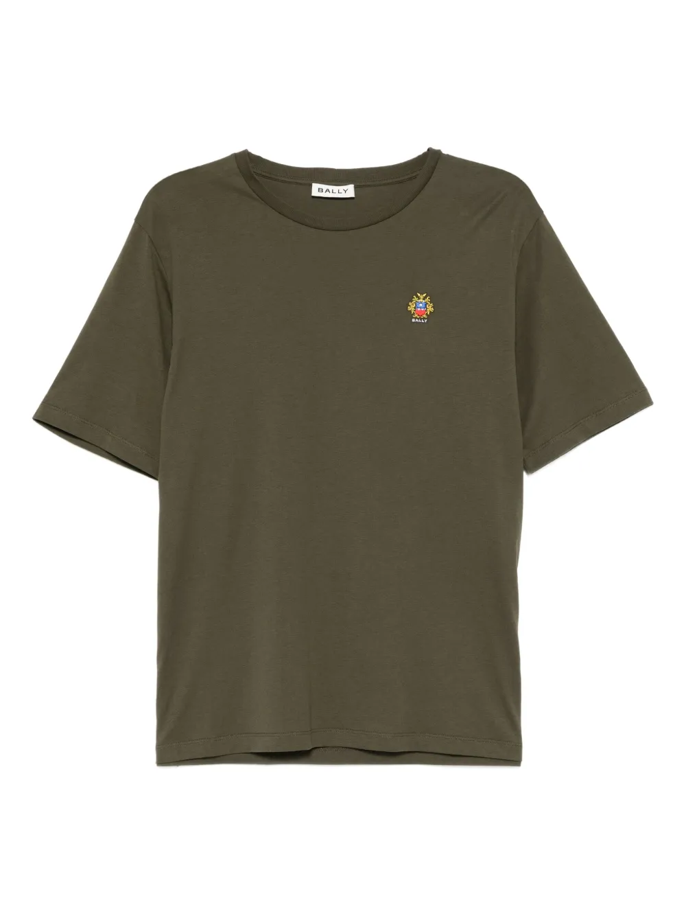 Bally Logo-embroidered T-shirt In Green