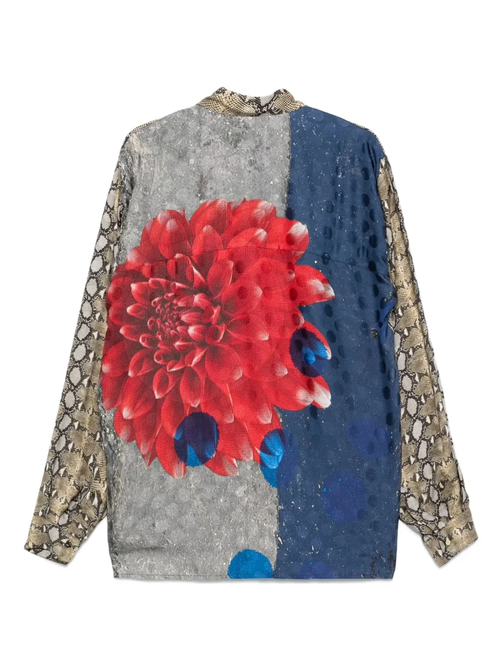 Barbara Bologna snake-pattern ruffle-trim shirt | Shirts | Image 2