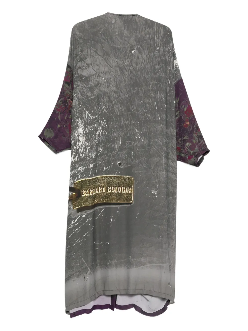 Barbara Bologna Abstract-print Button-front Dress In Black