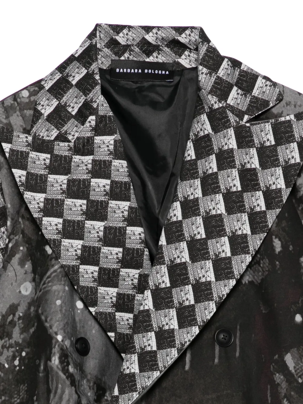 Barbara Bologna Abstract-print Blazer In Gray