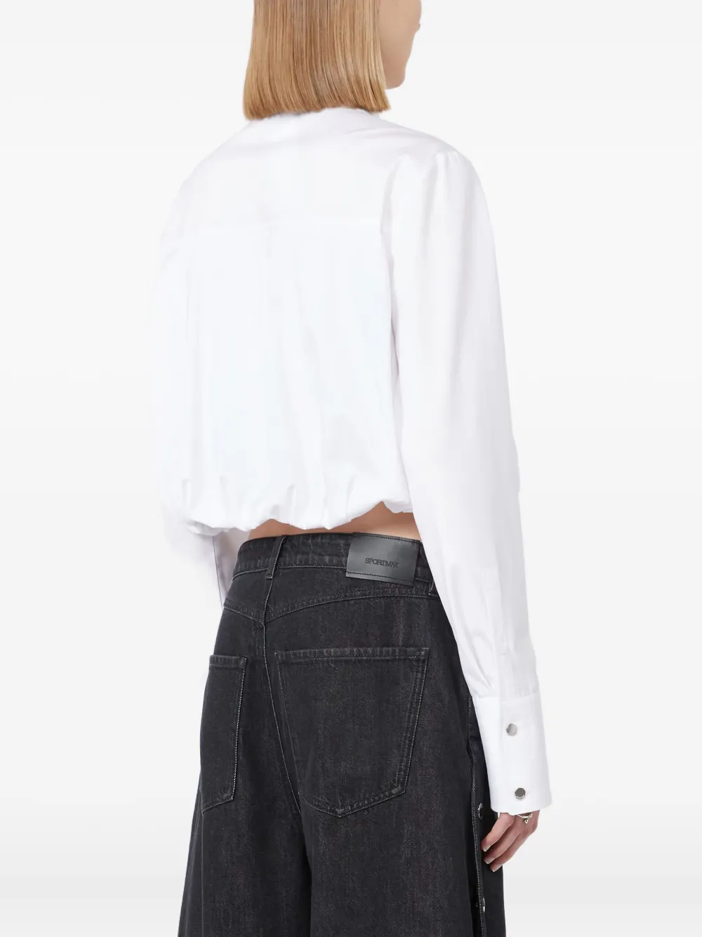 Max Mara ZEMIRA cinched-waist shirt - Wit
