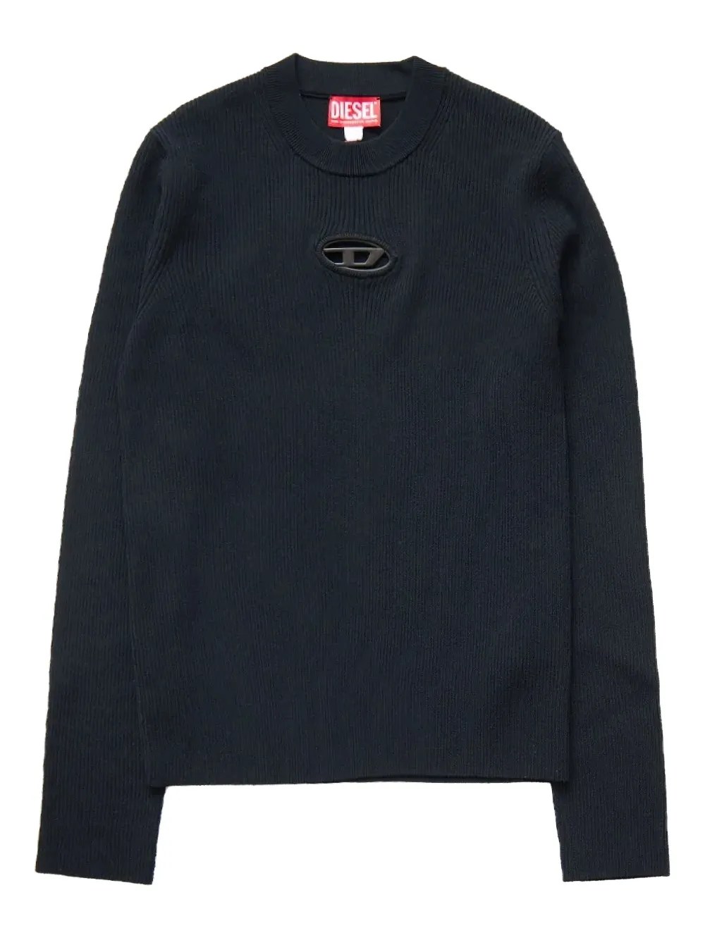 Diesel crewneck long sleeve T-shirt | Black | Image 1