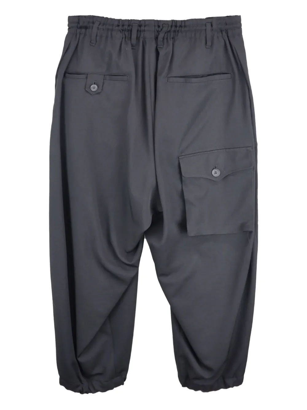 Yohji Yamamoto Cargo broek met elastische cuffs - Grijs