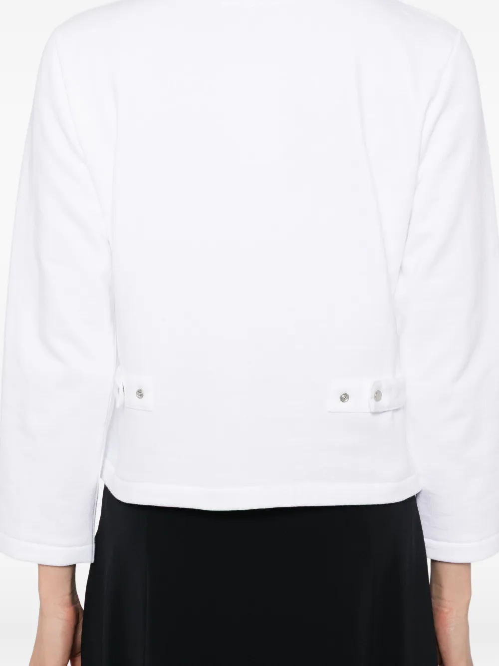 Agnès B. Le Petit Snap Cardigan In White