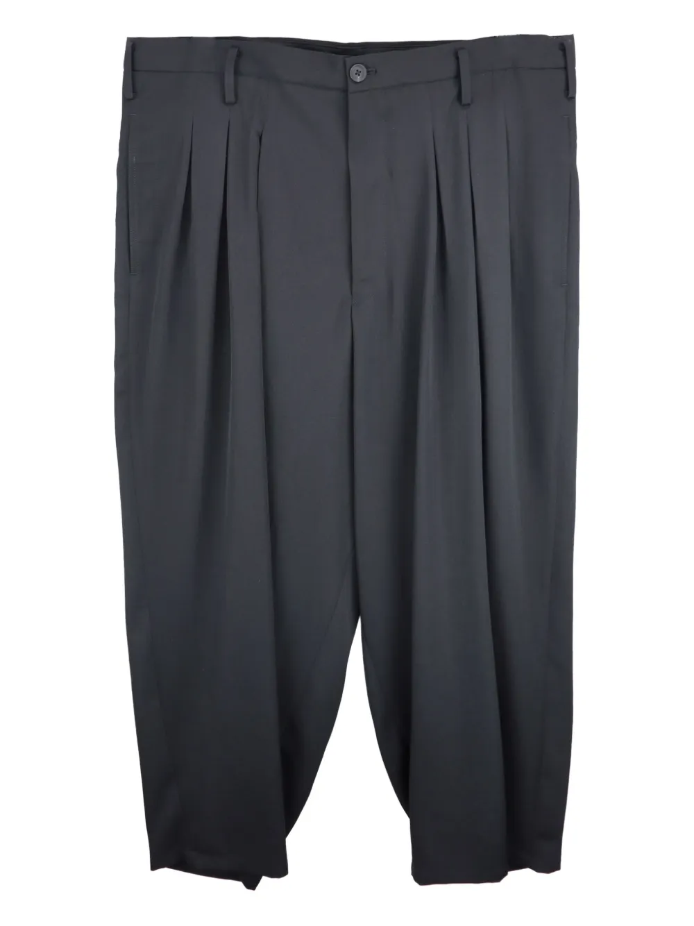 Yohji Yamamoto pleated-wool trousers | Grey | Image 1