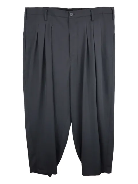 Yohji Yamamoto pleated-wool trousers