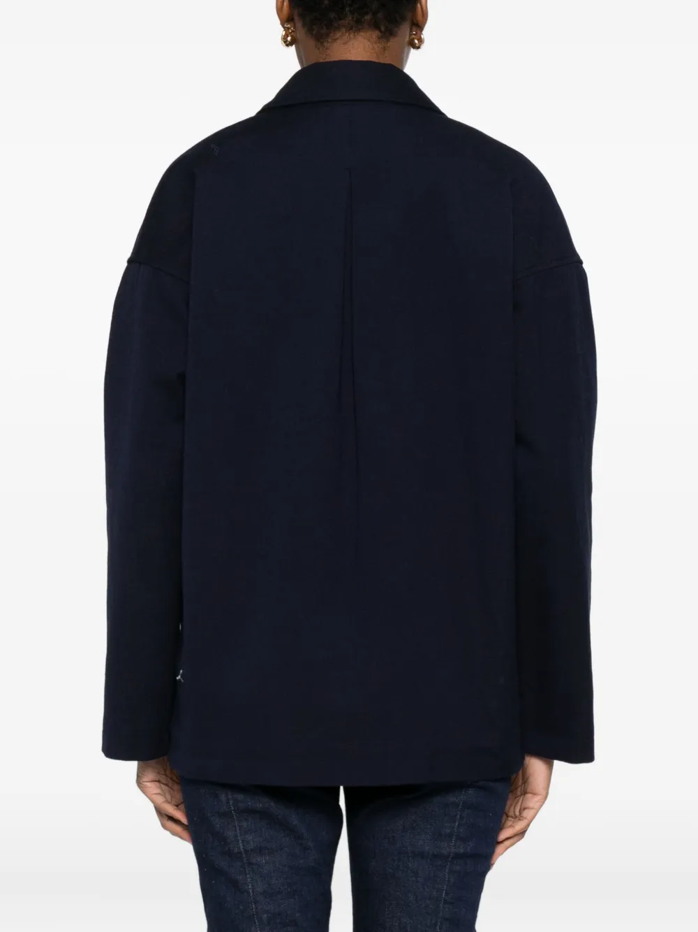 Forte Forte Women Double-breasted Jacket In Blue
