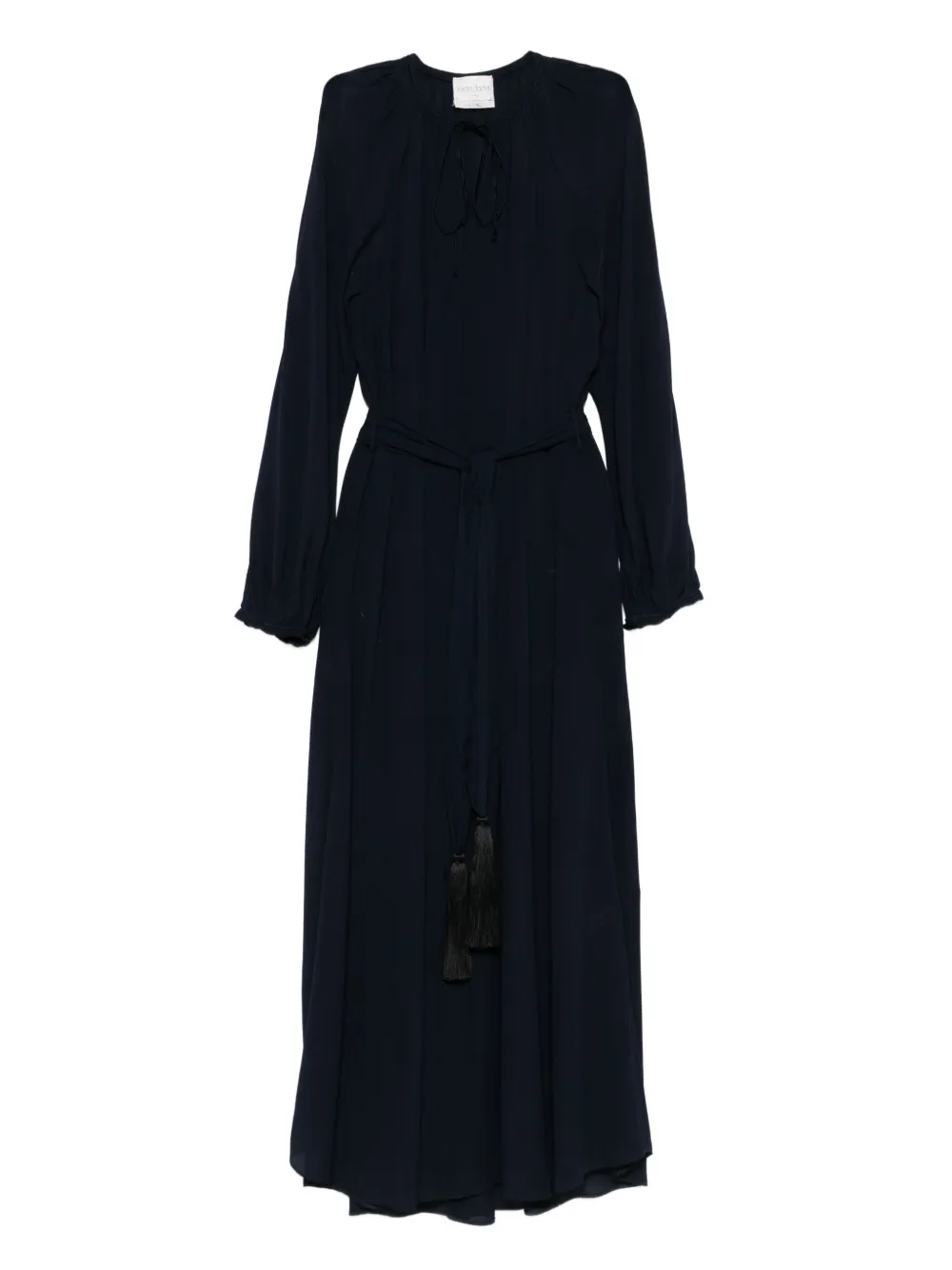Forte Forte tassel-embellished tie-neck maxi dress | Blue | Image 1