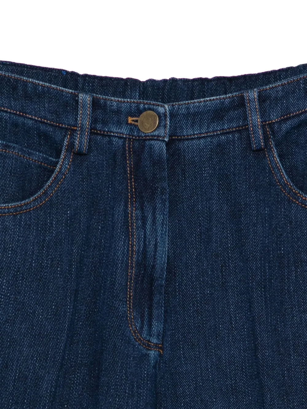 Forte Jeans met wijde pijpen Blauw
