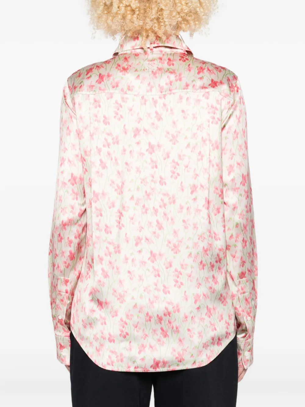 LOEWE blouse met bloemenprint Wit
